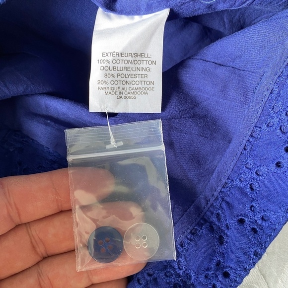 Smart Set Women's Purple 3" Shorts Lined Lace Hole Design Size‎ 6 - Picture 6 of 12